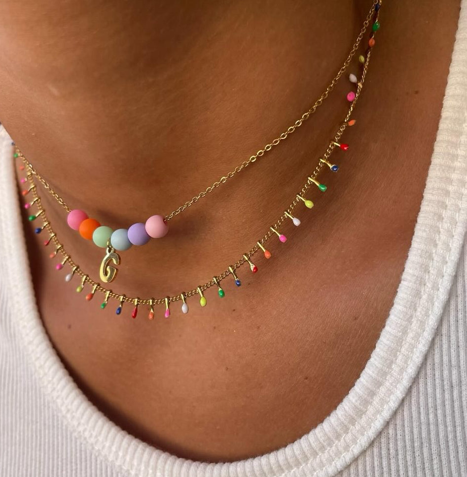 Girocollo chiodini colorato