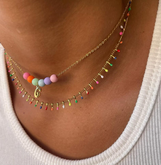 Girocollo chiodini colorato