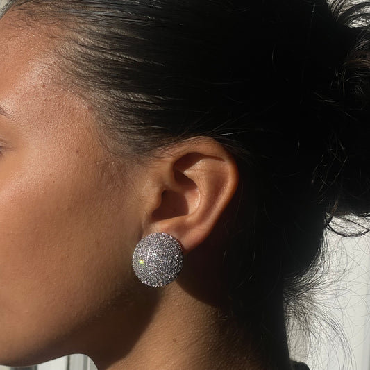 Botton medium strass