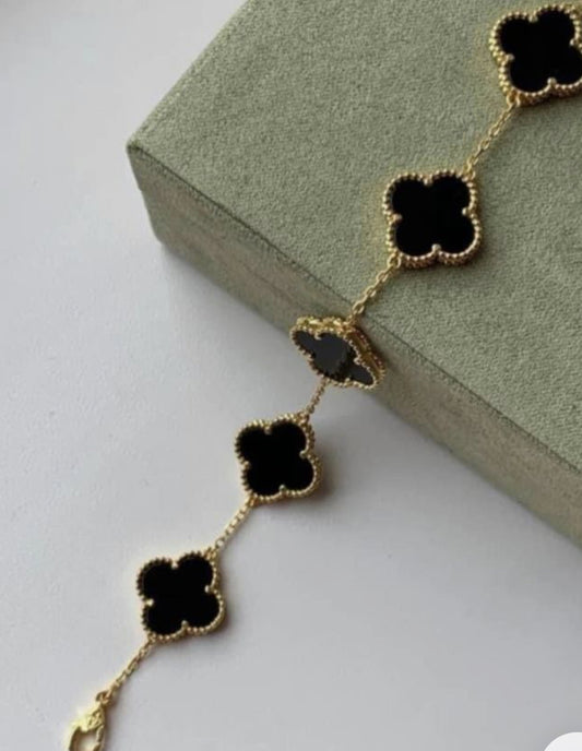 Bracciale quadrifoglio