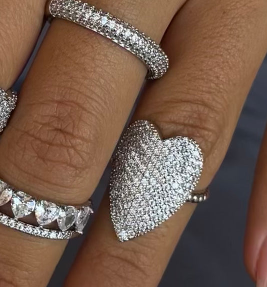 Anello cuore pavex large