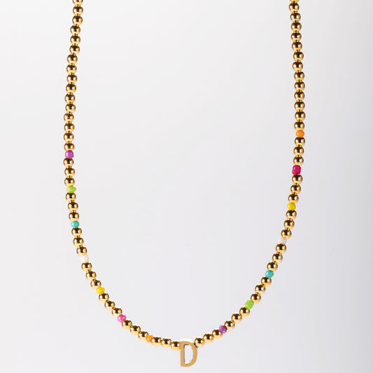 Chocker/Collana Micro Colore Initial Gold