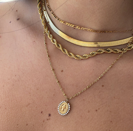 Collana Madonna Strass