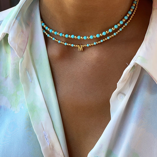 Collana/Chocker Gold Letter