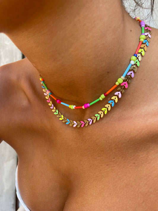 Foglia summer necklaces